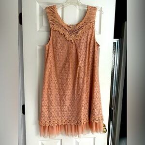 Altar’d State peach colored dress